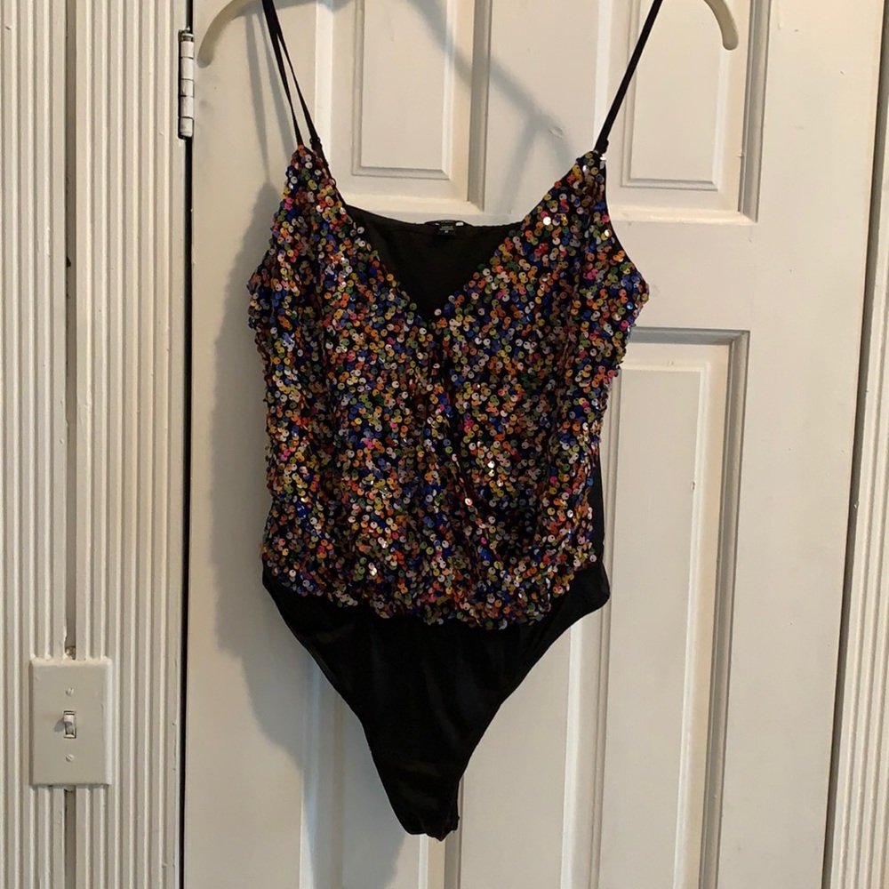 Rainbow GUESS Wrap style bodysuit
